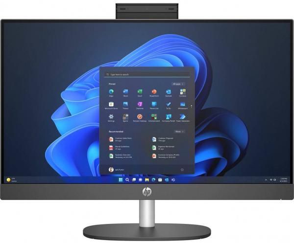 Комп'ютер персональний моноблок HP 245-G10 23.8" FHD IPS AG, AMD R5-7520U, 8GB, F512GB, UMA, WiFi, 2р, DOS, чорний