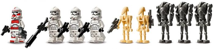 Конструктор LEGO Star Wars Клони-піхотинці й Бойовий дроїд. Бойовий набір