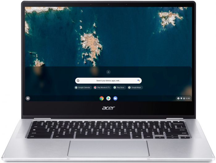 Ноутбук Acer Chromebook Spin CP314-1HN 14" FHD IPS, Intel C N4500, 8GB, F128GB, UMA, ChromeOS, сріблястий