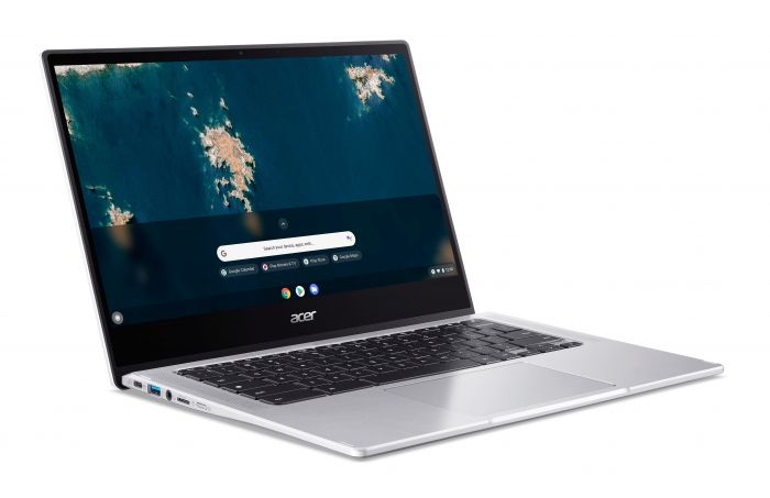 Ноутбук Acer Chromebook Spin CP314-1HN 14" FHD IPS Touch, Intel P N6000, 8GB, F128GB, UMA, ChromeOS, сріблястий