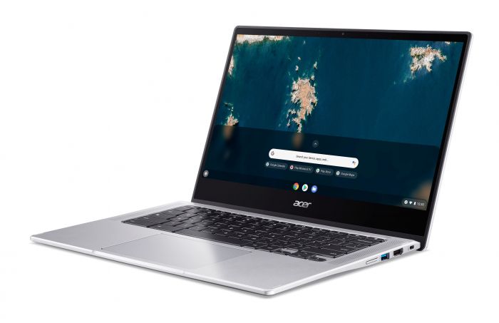 Ноутбук Acer Chromebook Spin CP314-1HN 14" FHD IPS Touch, Intel P N6000, 8GB, F128GB, UMA, ChromeOS, сріблястий