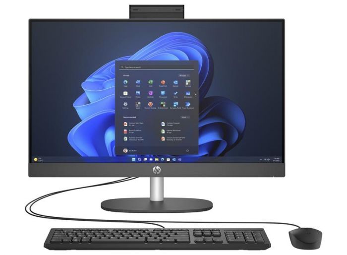 Комп'ютер персональний моноблок HP 240-G10 23.8" FHD IPS AG, Intel i5-1335U, 8GB, F512GB, UMA, WiFi, кл+м, 3р, DOS, чорний