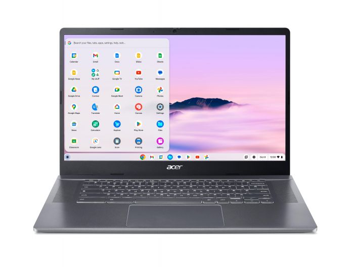 Ноутбук Acer Chromebook Plus CB515-2HT 15" FHD IPS Touch, Intel i3-1315U, 8GB, F512GB, UMA, ChromeOS, сірий