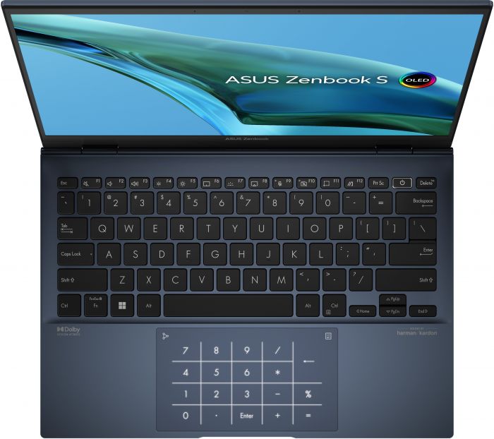 Ноутбук ASUS Zenbook S 13 UM5302LA-LV152 13.3" 2.8K OLED, AMD R7-7840U, 16GB, F1TB, UMA, noOS, Блакитний