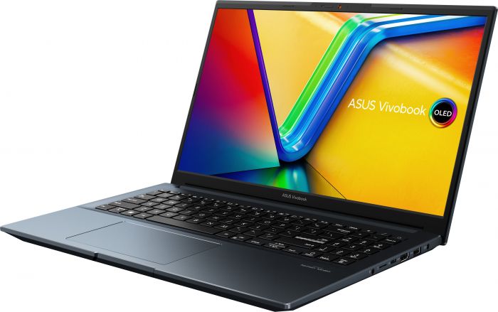 Ноутбук ASUS Vivobook Pro 15 M6500XV-MA013 15.6" 2.8K OLED, AMD R9-7940HS, 32GB, F1TB, NVD4060-8, noOS, Блакитний