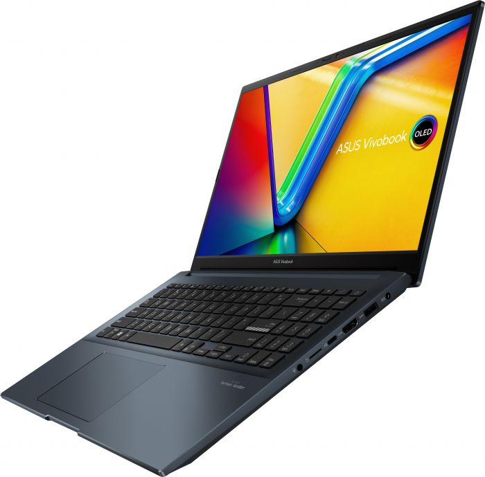 Ноутбук ASUS Vivobook Pro 15 M6500XV-MA013 15.6" 2.8K OLED, AMD R9-7940HS, 32GB, F1TB, NVD4060-8, noOS, Блакитний