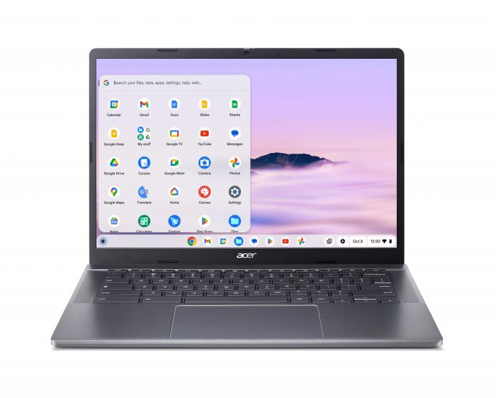 Ноутбук Acer Chromebook Plus CB514-4HT 14" FHD IPS Touch, Intel i3-N305, 8GB, F128GB, UMA, ChromeOS, сірий