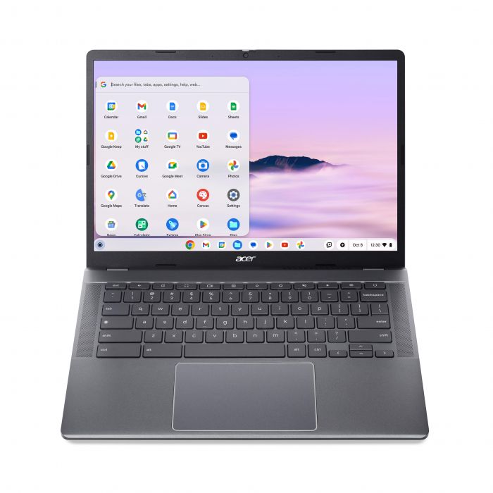 Ноутбук Acer Chromebook Plus CB514-4HT 14" FHD IPS Touch, Intel i3-N305, 8GB, F128GB, UMA, ChromeOS, сірий