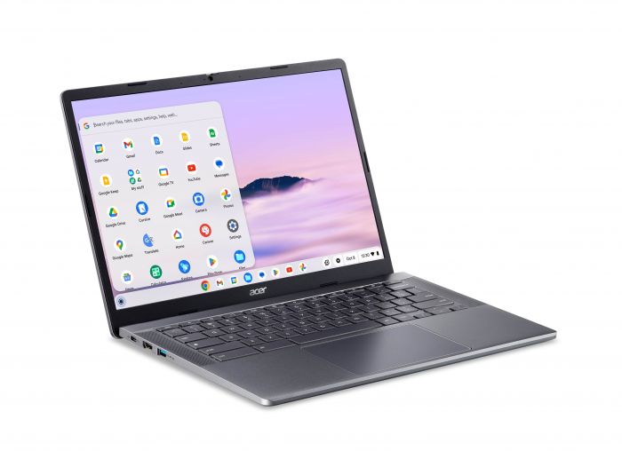 Ноутбук Acer Chromebook Plus CB514-4H 14" FHD IPS, Intel i3-N305, 8GB, F512GB, UMA, ChromeOS, сірий