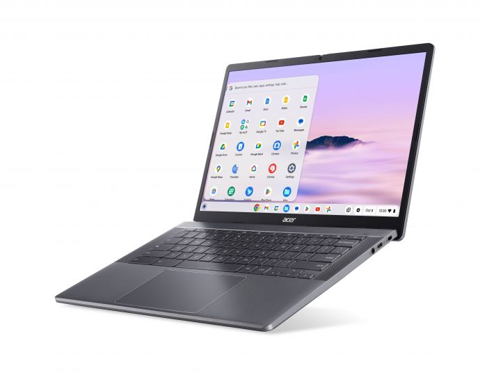 Ноутбук Acer Chromebook Plus CB514-4H 14" FHD IPS, Intel i3-N305, 8GB, F512GB, UMA, ChromeOS, сірий