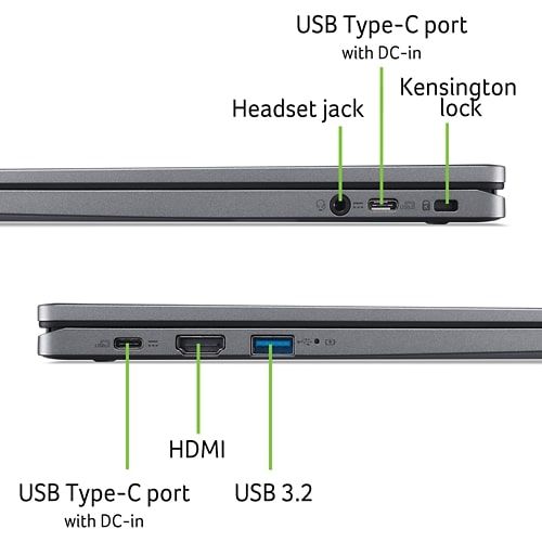 Ноутбук Acer Chromebook Plus CB514-4H 14" FHD IPS, Intel i3-N305, 8GB, F512GB, UMA, ChromeOS, сірий