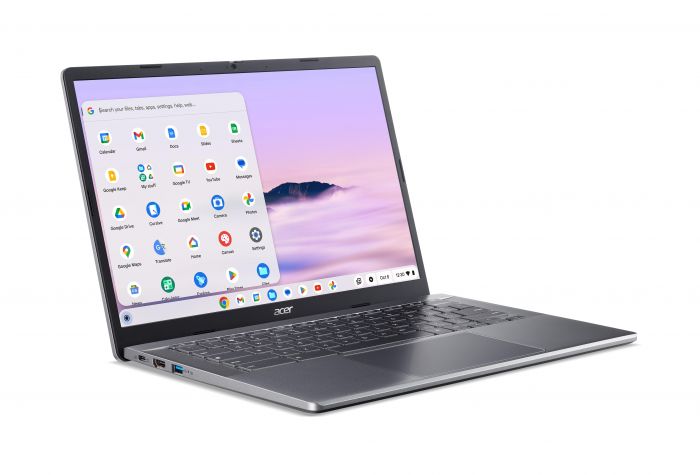 Ноутбук Acer Chromebook Plus CB514-3HT 14" WUXGA IPS Touch, AMD R5-7520C, 16GB, F512GB, UMA, ChromeOS, сірий