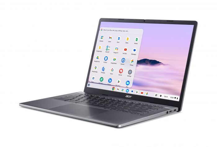 Ноутбук Acer Chromebook Plus CB514-3HT 14" WUXGA IPS Touch, AMD R5-7520C, 16GB, F512GB, UMA, ChromeOS, сірий