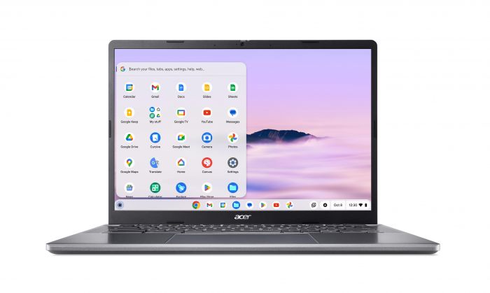 Ноутбук Acer Chromebook Plus CB514-3HT 14" WUXGA IPS Touch, AMD R3-7320C, 8GB, F512GB, UMA, ChromeOS, сірий