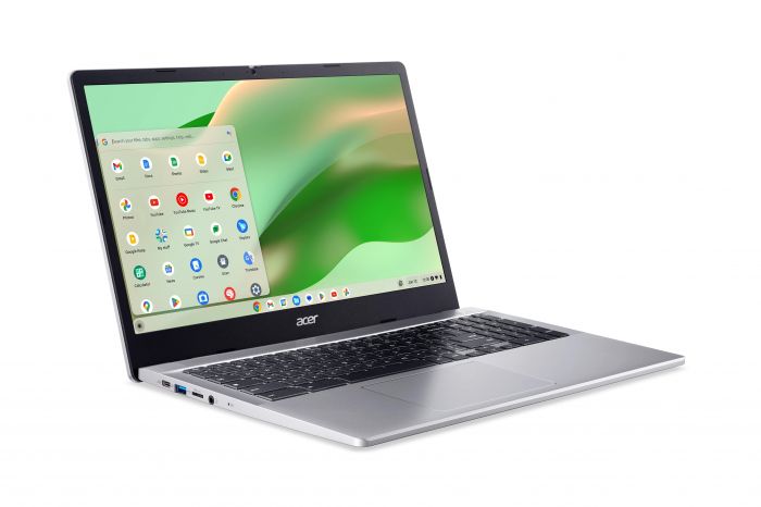 Ноутбук Acer Chromebook CB315-5H 15" FHD IPS, Intel C N100, 8GB, F128GB, UMA, ChromeOS, сріблястий