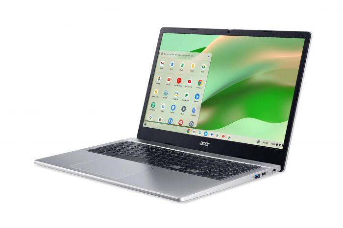 Ноутбук Acer Chromebook CB315-5H 15" FHD IPS, Intel C N100, 8GB, F128GB, UMA, ChromeOS, сріблястий