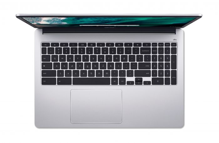 Ноутбук Acer Chromebook CB315-4HT 15" FHD IPS Touch, Intel P N6000, 8GB, F128GB, UMA, ChromeOS, сріблястий