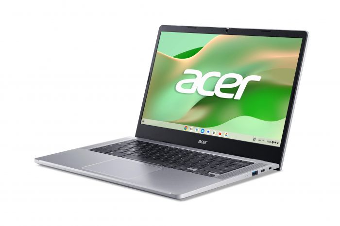 Ноутбук Acer Chromebook CB314-4H 14" FHD IPS, Intel i3-N305, 8GB, F512GB, UMA, ChromeOS, сріблястий