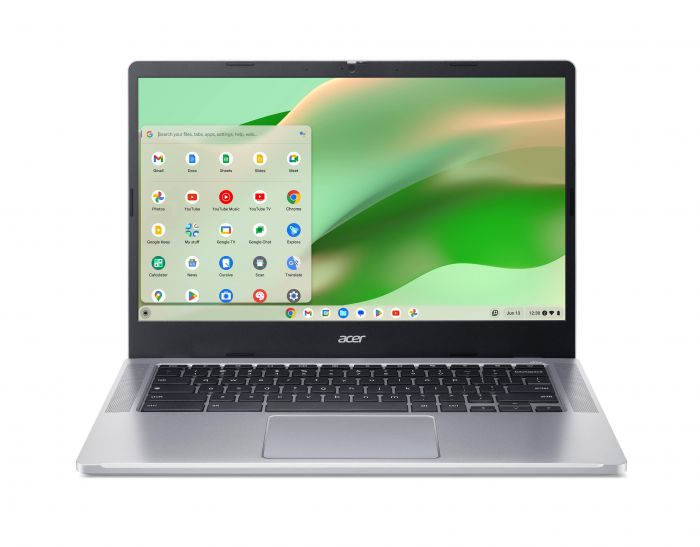 Ноутбук Acer Chromebook CB314-4H 14" FHD IPS, Intel C N100, 8GB, F128GB, UMA, ChromeOS, сріблястий