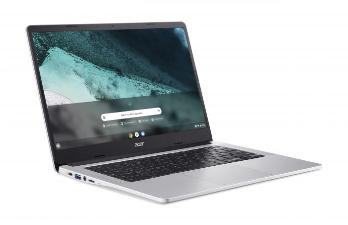 Ноутбук Acer Chromebook CB314-3HT 14" FHD IPS Touch, Intel C N4500, 8GB, F128GB, UMA, ChromeOS, сріблястий