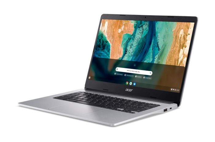 Ноутбук Acer Chromebook CB314-2H 14" FHD IPS, MediaTek MT8183, 8GB, F128GB, UMA, ChromeOS, сріблястий