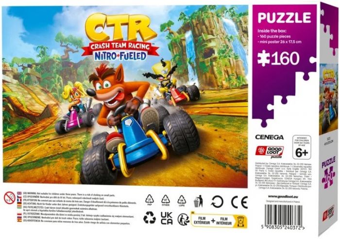 Пазл Crash Team Racing Nitro-Fueled Puzzles 160 ел.