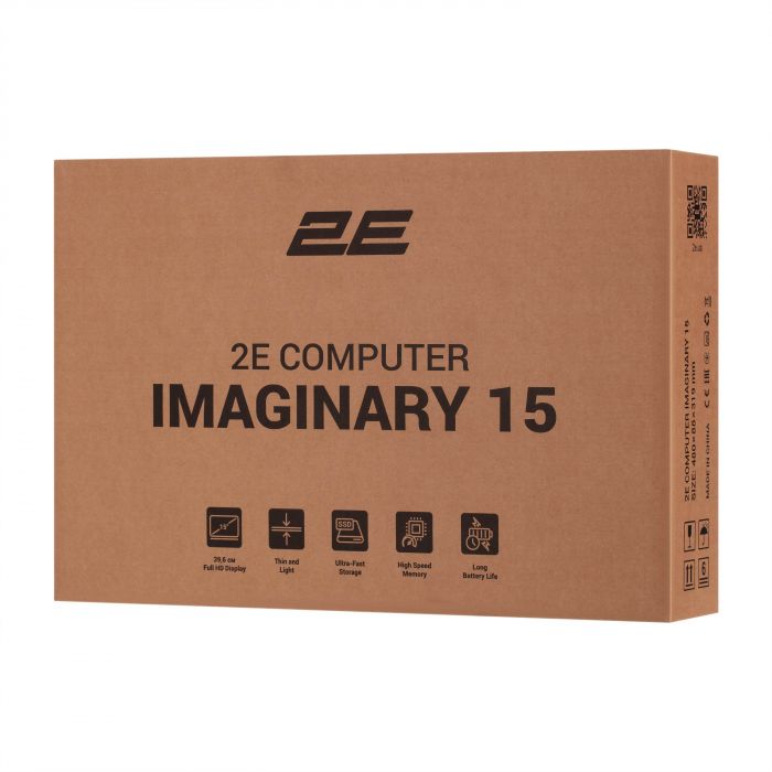 Ноутбук 2E Imaginary 15 15.6" FHD IPS AG, Intel i5-1235U, 8GB, F256GB, UMA, Win11P, чорний