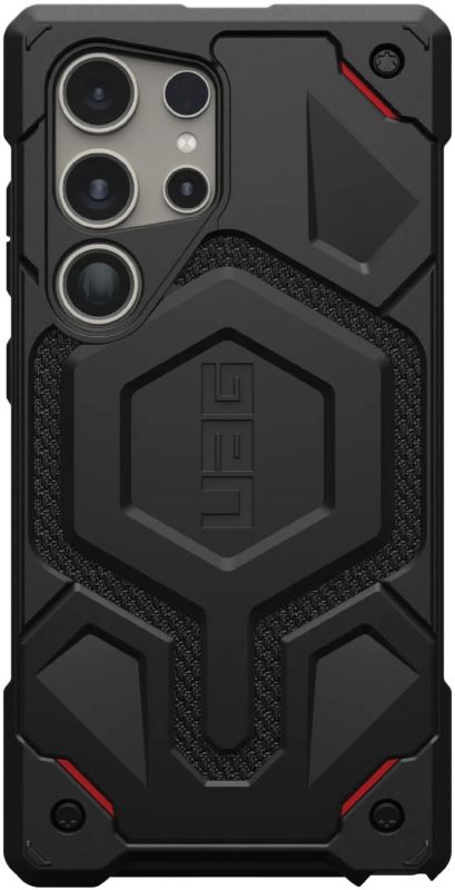 Чохол UAG для Samsung Galaxy S24 Ultra, Monarch Pro, Kevlar Black