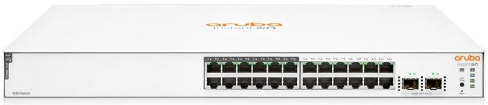 Комутатор Aruba Instant On 1830 24xGE, 1-12p Class4 PoE 195W, 2SFP 1GbE ports, LT Warranty