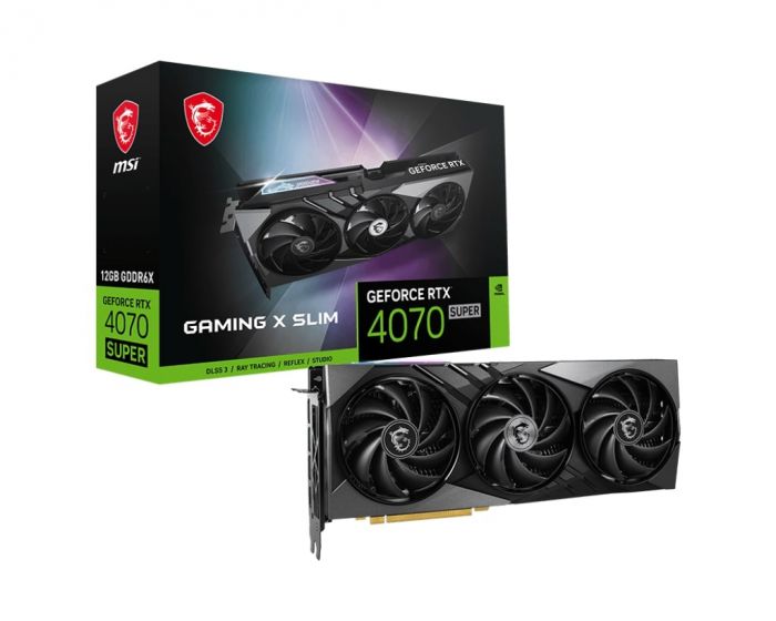 Відеокарта MSI GeForce RTX 4070 SUPER 12GB GDDR6X GAMING X SLIM