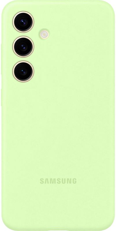 Чохол Samsung для Galaxy S24 (S921), Silicone Case, зелений світлий
