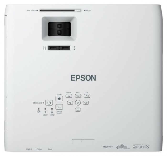 Проєктор Epson EB-L260F FHD, 4600 lm, LASER, 1.32-2.12, WiFi