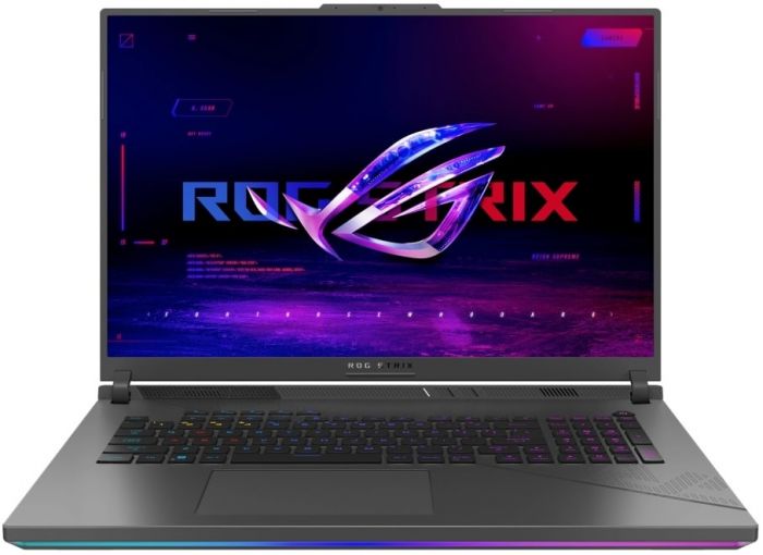 Ноутбук ASUS ROG Strix G18 G814JIR-N6047 18" QHD+ IPS, Intel i9-14900HX, 32GB, F1TB, NVD4070-8, NoOS, Сірий