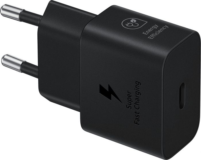 Зарядний пристрій мережевий Samsung 25Вт USB-С, кабель USB-C > USB-C, 1м, чорний