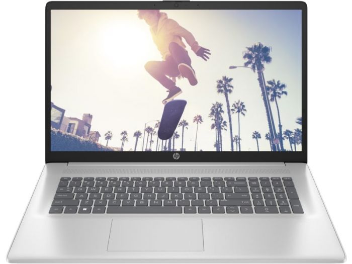 Ноутбук HP 17-cn3022ua 17.3" FHD IPS AG,Intel i5-1334U, 16GB, F1024GB, UMA, DOS, сріблястий