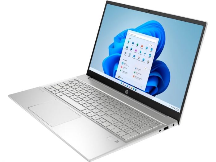 Ноутбук HP Pavilion 15-eh1133ua 15.6" FHD IPS AG, AMD R7-5700U, 16GB, F512GB, UMA, DOS, сріблястий