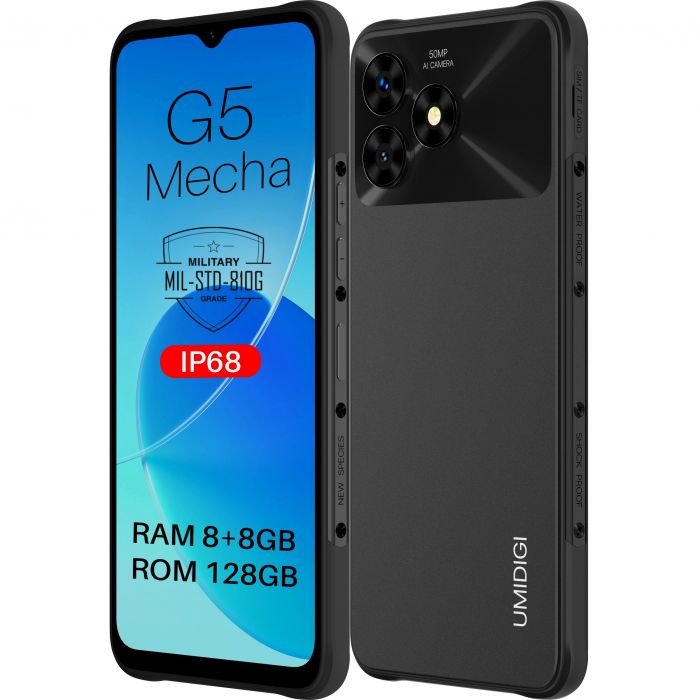 Смартфон UMIDIGI G5 Mecha (RP08) 6.6" 8/128ГБ, 2SIM, 6000мА·год, чорний