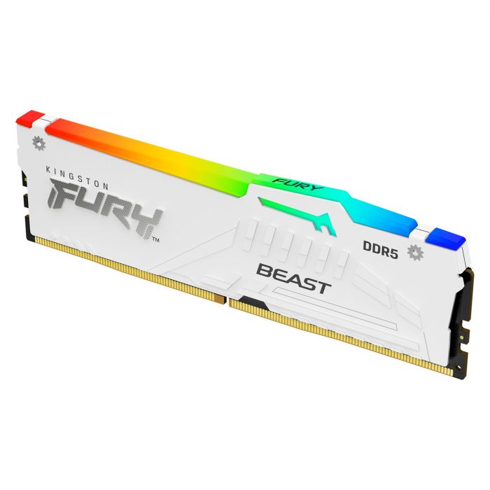 Пам'ять ПК Kingston DDR5 32GB 6000 FURY Beast Білий RGB XMP