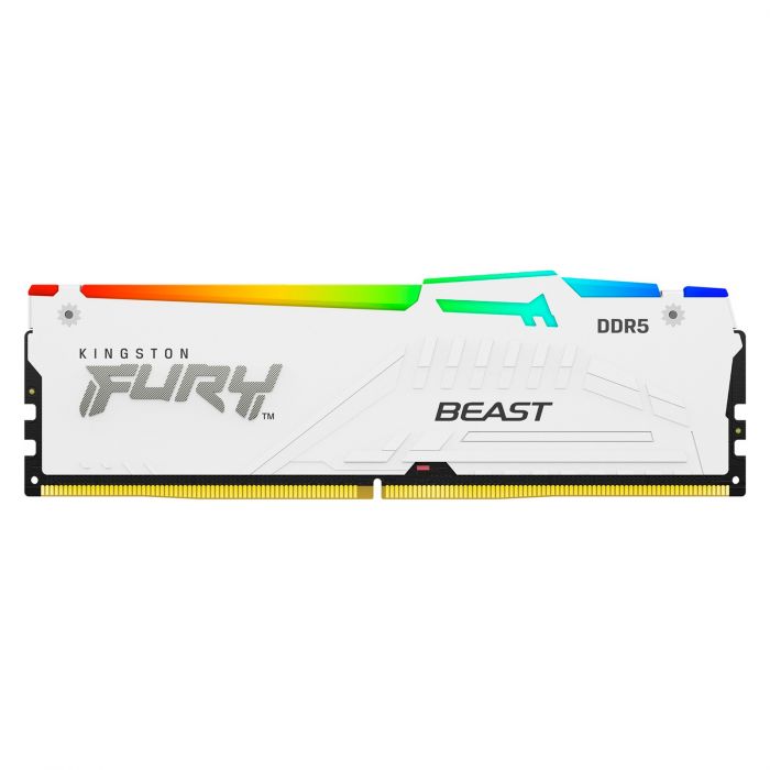 Пам'ять ПК Kingston DDR5 32GB 6000 FURY Beast Білий RGB XMP