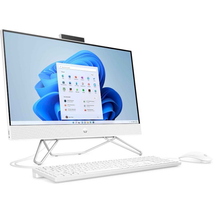 Комп'ютер персональний моноблок HP 205-G8 23.8" FHD IPS AG, AMD R3-5300U, 8GB, F512GB, UMA, WiFi, кл+м, Win11P, білий