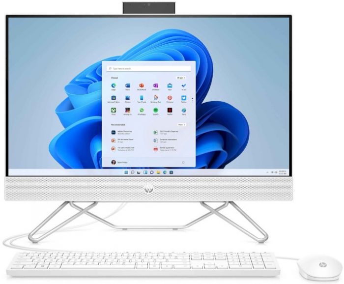 Комп'ютер персональний моноблок HP 205-G8 23.8" FHD IPS AG, AMD R3-5300U, 8GB, F512GB, UMA, WiFi, кл+м, Win11P, білий