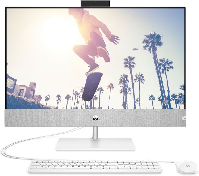 Комп'ютер персональний моноблок HP Pavilion 27" FHD IPS AG, AMD R3-5300U, 8GB, F512GB, UMA, WiFi, кл+м, DOS, білий