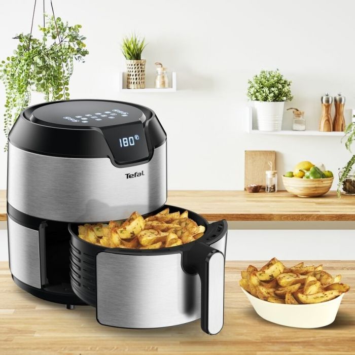 Мультипіч Tefal Easy Fry Deluxe, 1500Вт, чаша-4.2л, сенсорне керув., від 80°C до 200°C нержавіюча сталь, чорний