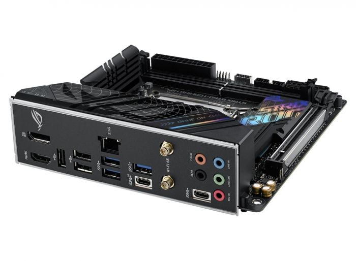 Материнcька плата ASUS ROG STRIX B760-I GAMING WIFI s1700 B760 2xDDR5 M.2 HDMI DP Wi-Fi BT mITX