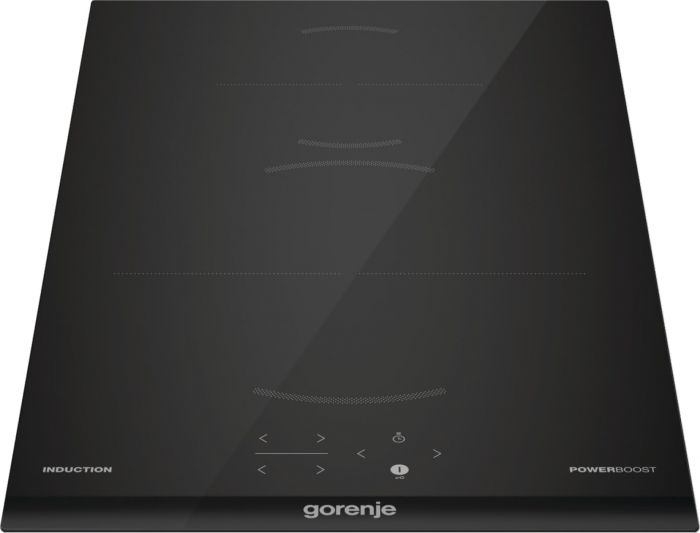 Варильна поверхня Gorenje індукційна, 30см, Доміно, PowerBoost, TouchControl, поєднання конфорок, чорний