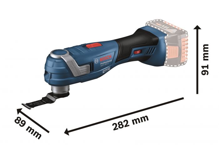 Багатофункціональний інструмент реноватор Bosch GOP 185-LI Professional SOLO 18.0 V-Li 20000об·хв 1.2кг без АКБ та ЗП