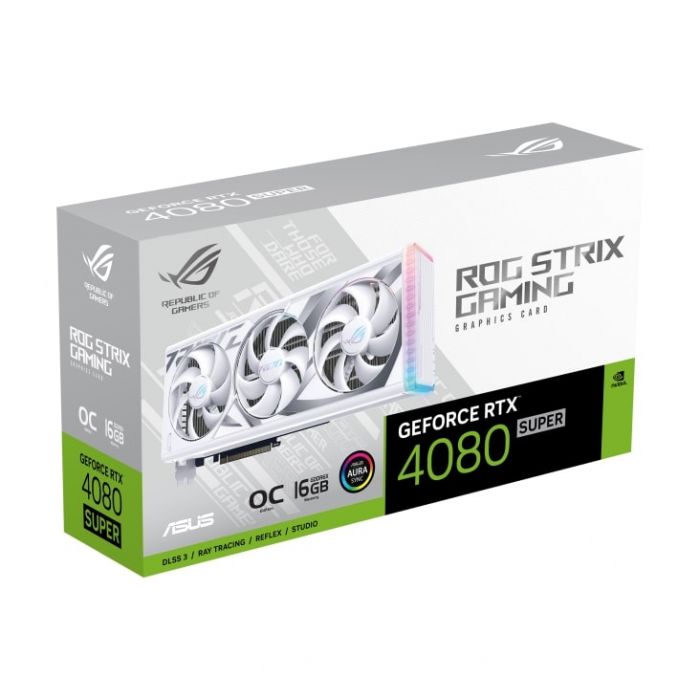 Відеокарта ASUS GeForce RTX 4080 SUPER 16GB GDDR6X STRIX білий OC ROG-STRIX-RTX4080S-O16G-WHITE