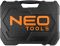 Набір інструментів Neo Tools, Набір торцевих головок, 20шт, 1/2", тріскачка 90 зубців, CrV, кейс