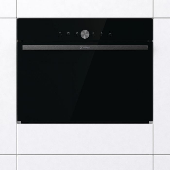 Духова шафа Gorenje електрична компактна, 50л, A+, дисплей, ф-ція мікрохвиль, чорний