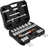 Набір інструментів Neo Tools, Набір торцевих головок, 32шт, 1/2", CrV, кейс